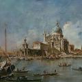 Francesco Guardi. Pointe de la douane et Santa Maria della Salute (v. 1770)