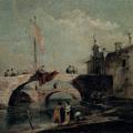 Francesco Guardi. Ville avec un pont (v. 1750)
