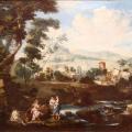 Francesco Zuccarelli. Paysage avec figures (1700-1800)