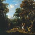 Francesco Zuccarelli. Paysage avec l’histoire de Cadmos tuant le dragon (1765)