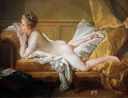 François Boucher. L’Odalisque blonde ou Jeune fille allongée (1751)