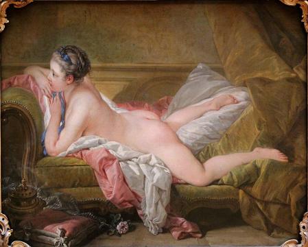 François Boucher. L’Odalisque blonde ou Jeune fille allongée (1752)