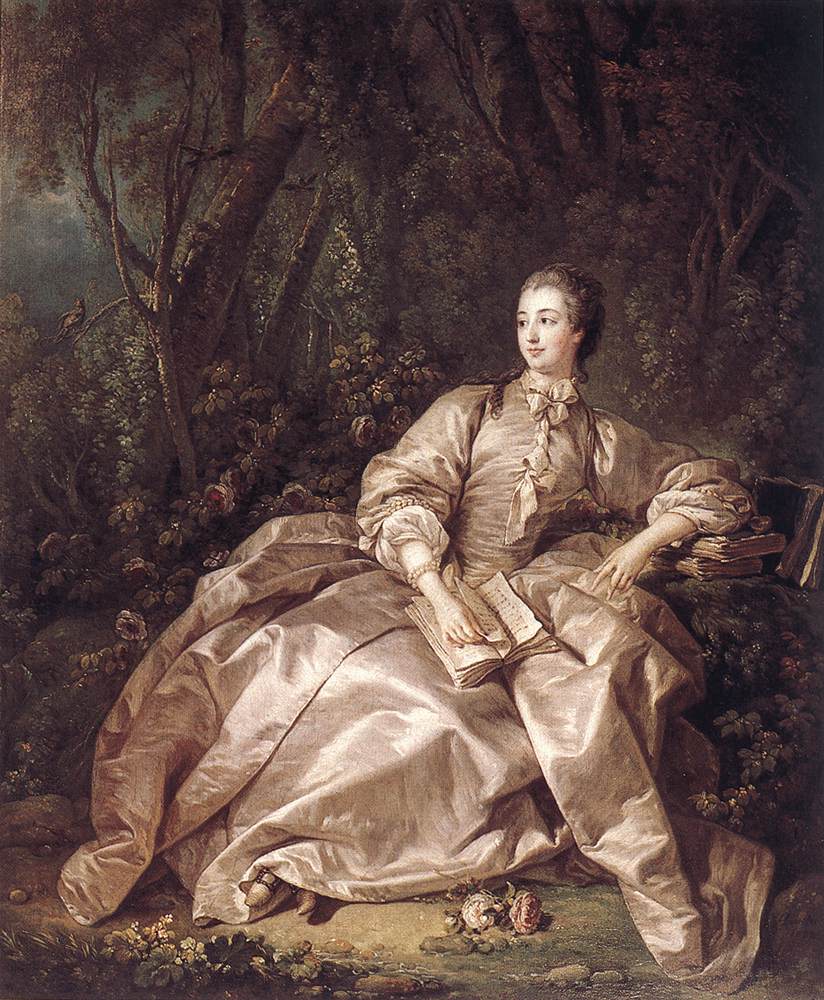 François Boucher. Portrait de la marquise de Pompadour (1756)