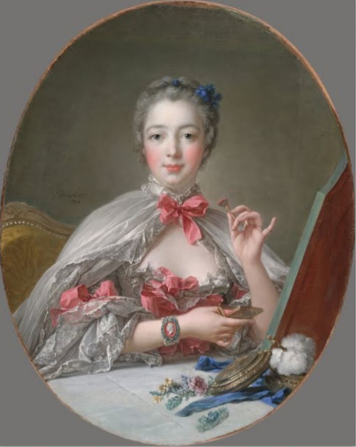 La marquise de Pompadour, 1755, 131×179 cm by Maurice Quentin de