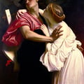 Frederic Leighton. Orphée et Eurydice (1864)