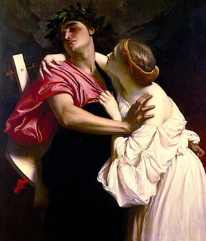 Frederic Leighton. Orphée et Eurydice (1864)