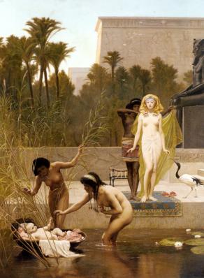 Frederick Goodall. La découverte de Moïse (1885)