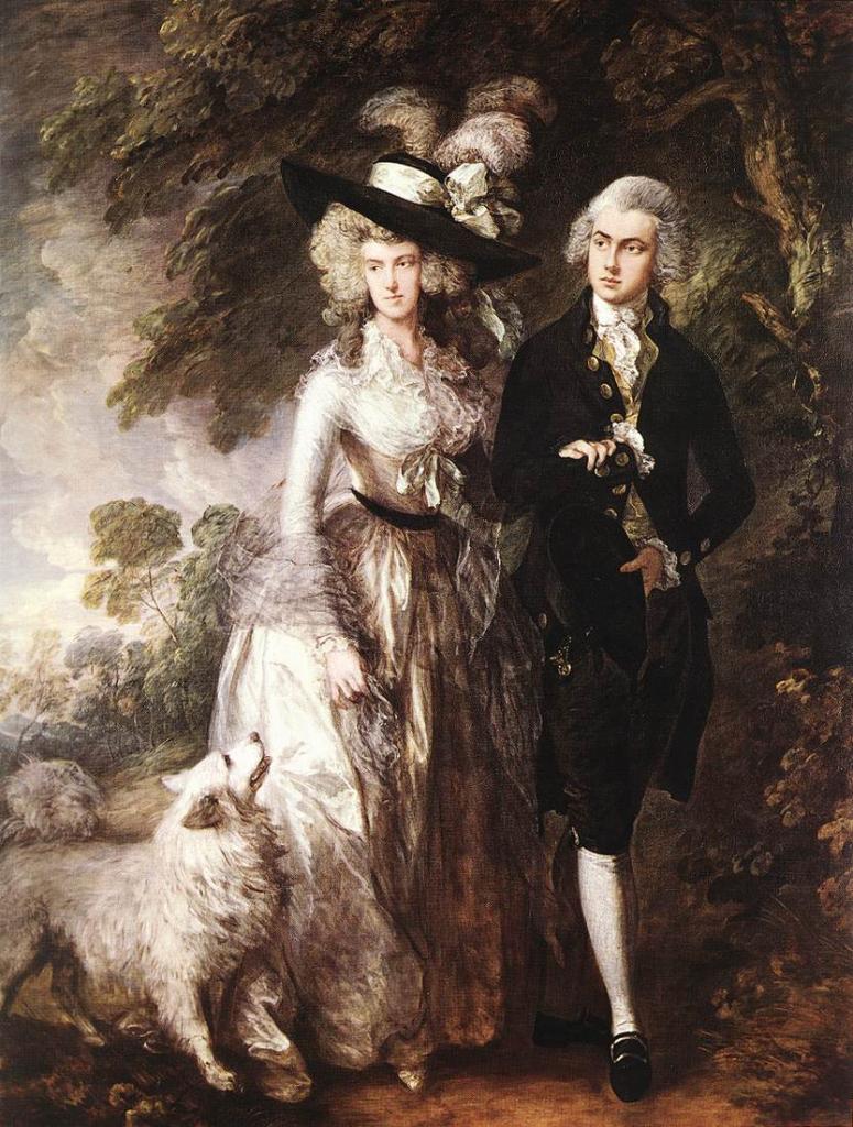 Agenda artistique du mois d'août ! Gainsborough-mr-and-mrs-william-hallett-1785