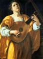Gentileschi. Sainte Cécile jouant du luth (1616)
