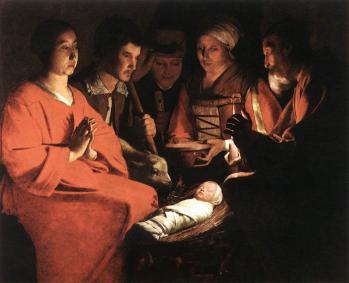 Georges de La Tour. L'adoration des bergers (1644)