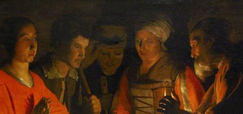 Georges de La Tour. L'Adoration des bergers (1645), détail