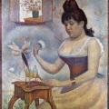 Georges Seurat. Jeune femme se poudrant (1888-1890)