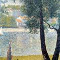 Georges Seurat. La Seine à Courbevoie (1885)