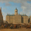 Gerrit Berckheyde. L'hôtel de ville sur la place du Dam, Amsterdam (1693)