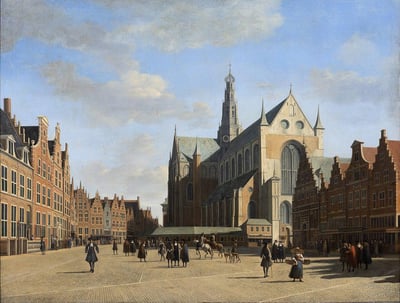 Gerrit Berckheyde. Le Grand Marché de Haarlem avec l’église Saint Bavon (1696)