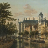 Gerrit Berckheyde. Le Nieuwezijds Voorburgswal, Amsterdam (1686)