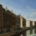 Gerrit Berckheyde. Vue de la courbure d'or dans le Herengracht (1671-72)