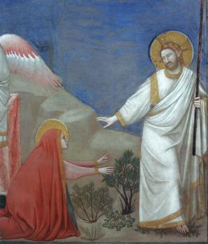 Giotto. Noli me tangere, détail (1304-06)