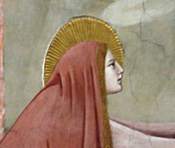 Giotto. Noli me tangere, détail (1304-06)