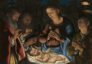 Giovanni Girolamo Savoldo. Adoration des Bergers (1530-40)