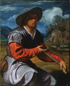 Giovanni Girolamo Savoldo. Berger avec flûte (v. 1525)