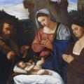 Giovanni Girolamo Savoldo. La Vierge adorant l’Enfant avec deux donateurs (v. 1527)