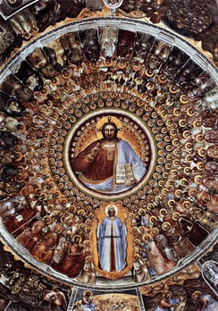 Giusto de Menabuoi. Fresques du baptistère de Padoue, le Paradis (1378)