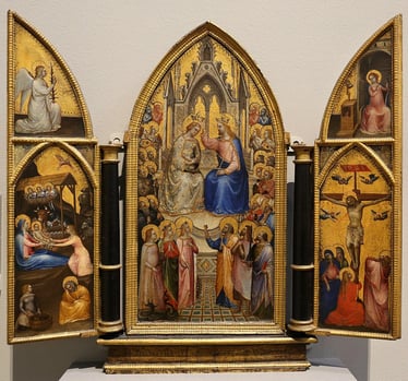 Giusto de Menabuoi. Le couronnement de la Vierge et autres scènes (1367)