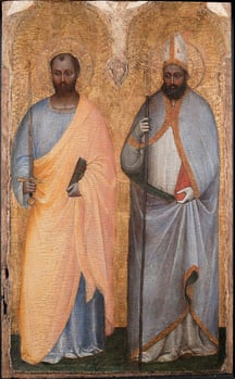 Giusto de Menabuoi. Saint Paul et saint Augustin (1363)