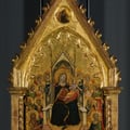 Giusto de Menabuoi. Vierge à l'Enfant en majesté avec des saints (1345)