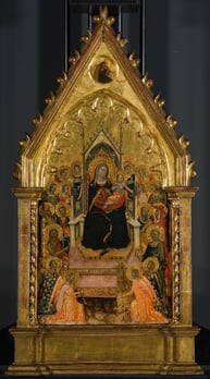 Giusto de Menabuoi. Vierge à l'Enfant en majesté avec des saints (1345)