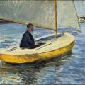 Gustave Caillebotte. Le bateau jaune (1891)