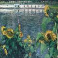 Gustave Caillebotte. Tournesols au bord de la Seine (1885-86)