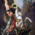 Gustave Moreau. Saint Georges et le dragon (v. 1890)