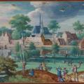 Hans Bol. Une élégante partie de chasse devant l’abbaye de Rouge-Cloître, près de Bruxelles (1591)