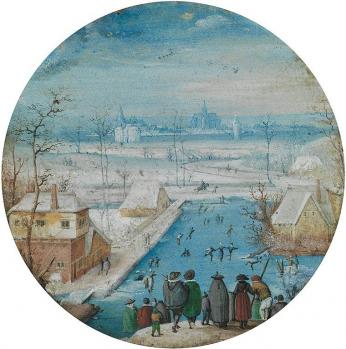 Hans Bol. Paysage d’hiver avec patineurs (1560-1593)