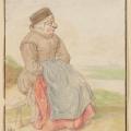 Hendrick Avercamp. Femme assise (1600-34)