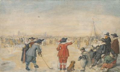 Hendrick Avercamp. Jeux d’hiver sur la rivière gelée Ijssel (v. 1626)