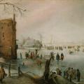 Hendrick Avercamp. Patinage près de la ville (1610-20)