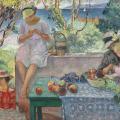 Henri Lebasque. Le goûter sur la terrasse à Sainte-Maxime (1914)