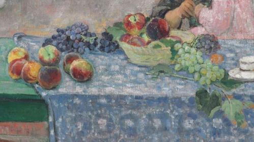 Henri Lebasque. Le goûter sur la terrasse à Sainte-Maxime, détail