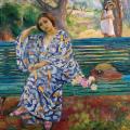 Henri Lebasque. Sur le banc vert, Sanary (1911)