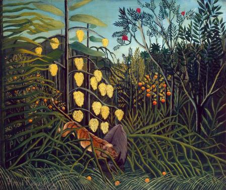 Henri Rousseau. Combat de tigre et de buffle (1908-09)