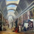 Hubert Robert. Projet d'aménagement de la Grande Galerie du Louvre (1796)