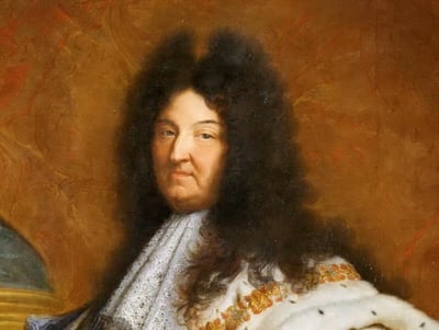 Hyacinthe Rigaud. Louis XIV, détail