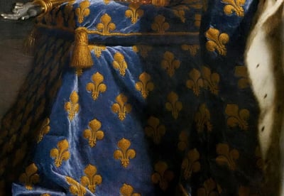 Hyacinthe Rigaud. Louis XIV, détail