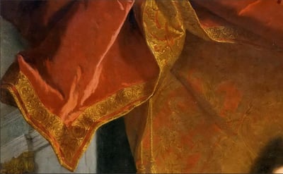 Hyacinthe Rigaud. Louis XIV, détail