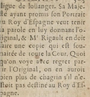 Hyacinthe Rigaud. Louis XIV (1701). Mercure Galant.