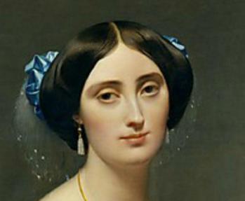 Ingres. La princesse de Broglie, détail