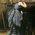 J-B. Corot. La dame en bleu (1874)
